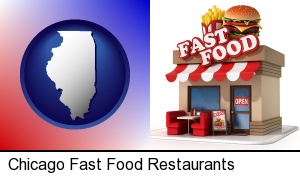 Chicago, Illinois - a fast food restaurant