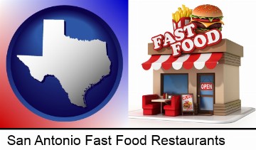 a fast food restaurant in San Antonio, TX