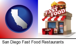San Diego, California - a fast food restaurant