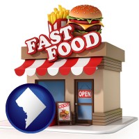 washington-dc a fast food restaurant