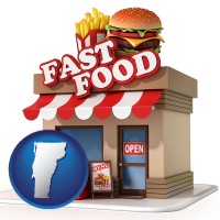 vt map icon and a fast food restaurant
