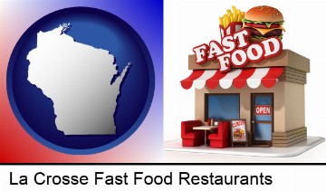 a fast food restaurant in La Crosse, WI