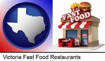 a fast food restaurant in Victoria, TX